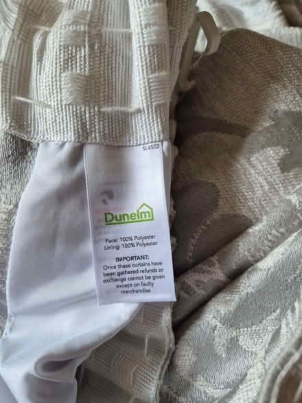 Photo of free Silver Damask Pencil Pleat Curtains (Wirksworth DE4) #4