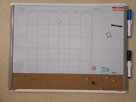 Photo of free White Board Calendar (Hayward) #1