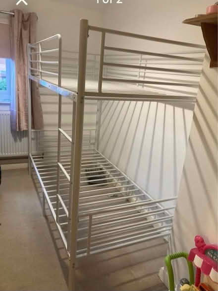 Photo of free Metal bunk bed (Spalding PE11) #1