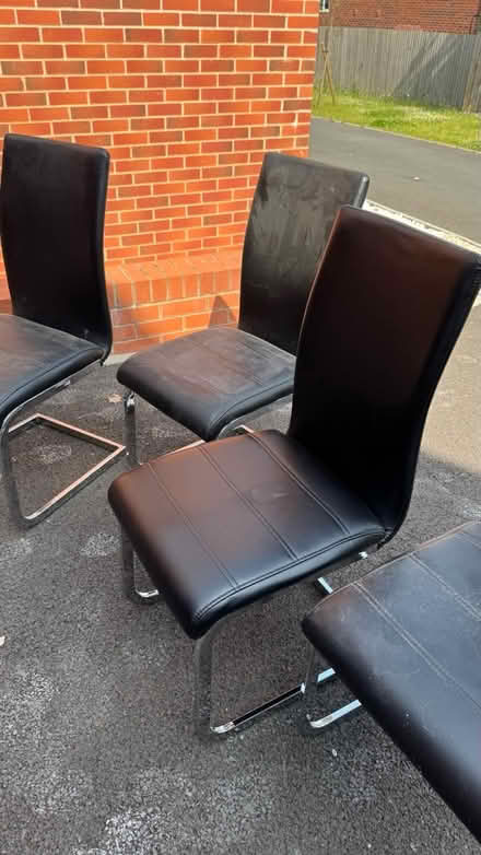 Photo of free 4 black chairs (Sy2) #4