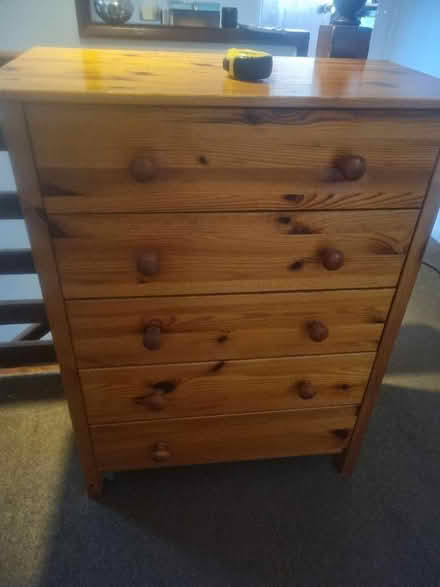 Photo of free Pine chest of drawers. Collect Sunday afternoon. (Pitstone LU7) #1