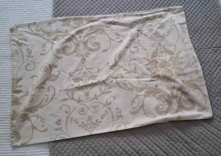 Photo of free 1 x pillow case (beige, damask print) (Boughton Monchelsea ME17) #1