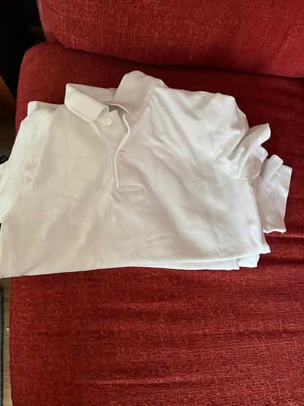 Photo of free 4 white polo shirts age 6 (Ipswich IP2) #1