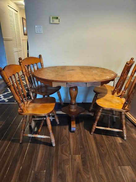 Photo of free Solid wood table and chairs (Glen cairn) #1