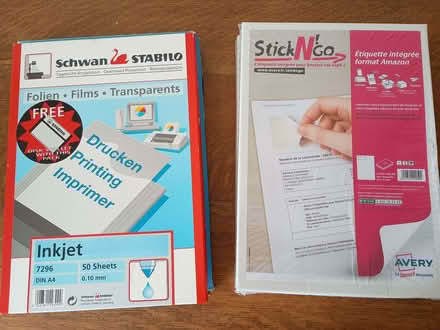 Photo of free Boxes of labels and films for inkjet and pen plotter (Bussage GL6) #1