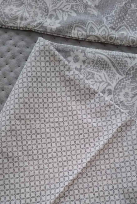 Photo of free 2 x matching pillow cases (grey & white) (Boughton Monchelsea ME17) #3