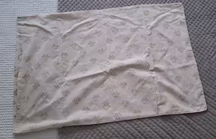 Photo of free 1 x pillow case (beige, damask print) (Boughton Monchelsea ME17) #3