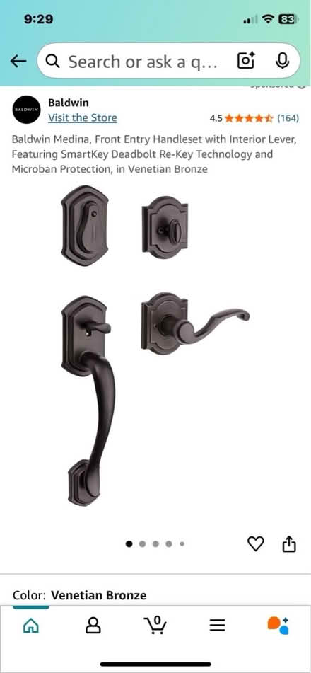 Photo of free Entry Door Lockset, Baldwin Madina (Wooton High School) #1