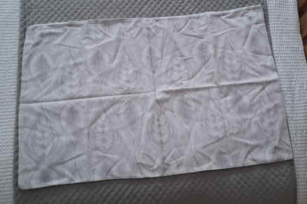Photo of free 1 x pillow case (grey & white, reversible) (Boughton Monchelsea ME17) #1