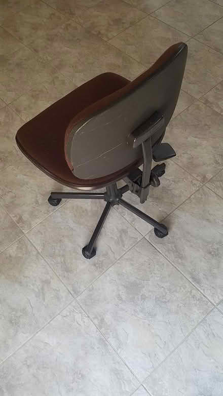Photo of free Small Brown Desk Swivel Chair (Dunkirk, MD) #2