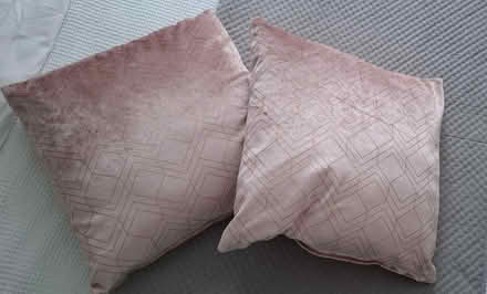 Photo of free 2 x pink cushions (Boughton Monchelsea ME17) #1