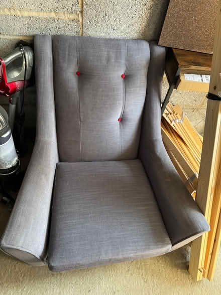 Photo of free grey armchair (Leighton Buzzard LU7) #1