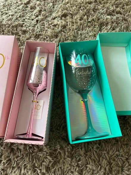 Photo of free 40th birthday glasses (Mold CH7) #1