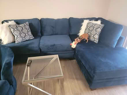 Photo of free Navy Blue Sectional (Near WeHo) #1