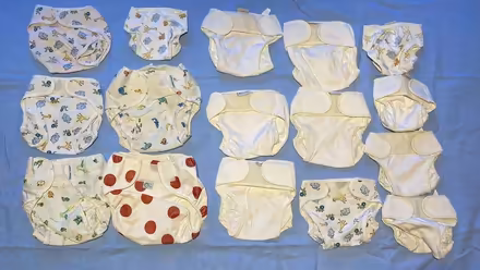 Photo of free Reusable Cloth Nappy Bundle> Flats/Prefolds & Nappy Wraps (Hersham KT12) #1