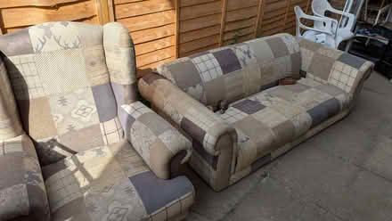 Photo of free DFS Patchwork sofa and chair (Old Denaby DN12) #1