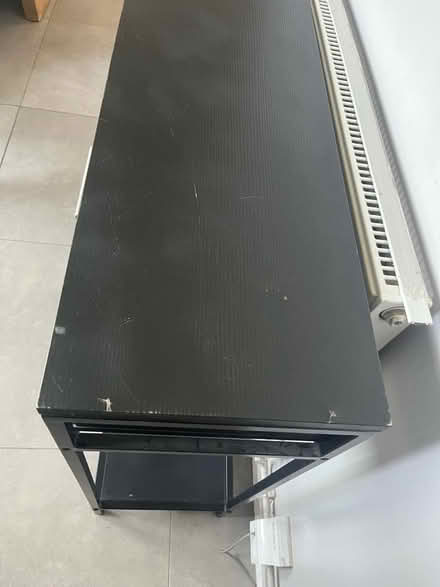 Photo of free Black wooden Console (Brantham CO11) #3