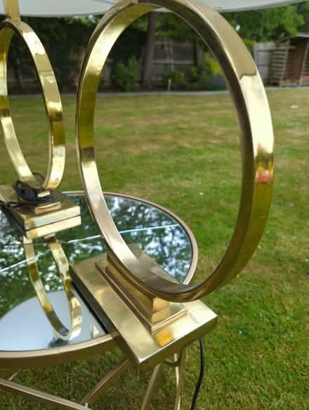 Photo of free Two gold lamps (Sarratt WD3) #3