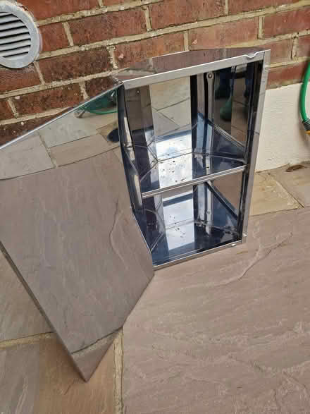 Photo of free Chrome corner cabinet with mirror (BH10) #1