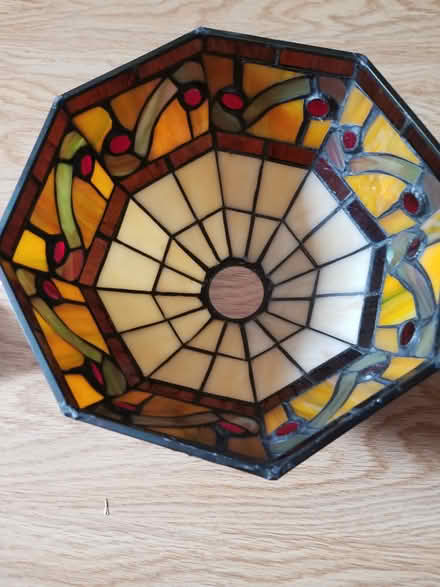 Photo of free Stained glass lamp shade (Hunt Club) #1
