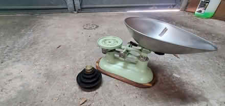 Photo of free Heavy vintage scales with weights (Battledown GL52) #1