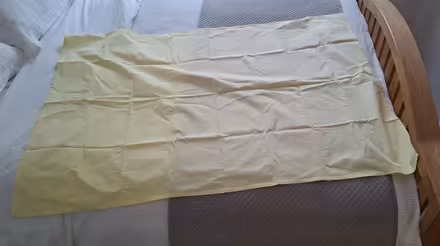Photo of free Pale yellow cot/crib flat sheet (Boughton Monchelsea ME17) #1