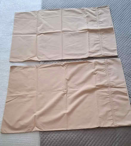 Photo of free 2 x matching pillow cases (cappuccino) (Boughton Monchelsea ME17) #1