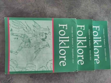Photo of free 3 x issues of "Folklore" (Claverton) #1