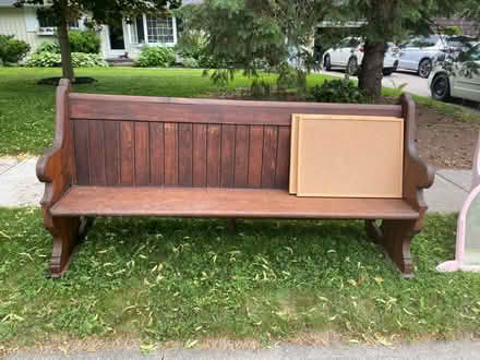 Photo of free Church bench and make up table (Newmarket) #1