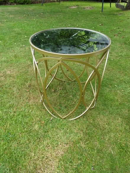 Photo of free Gold and mirror Side table (Sarratt WD3) #1