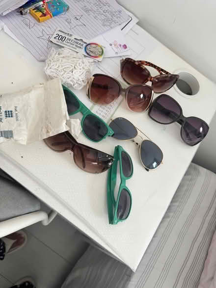 Photo of free Sunglasses,curtain hooks,soft bib (E14 6bq) #1