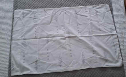 Photo of free 1 x pillow case (grey & white, reversible) (Boughton Monchelsea ME17) #3