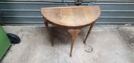 Photo of free Wooden half moon occasional table (Battledown GL52) #3