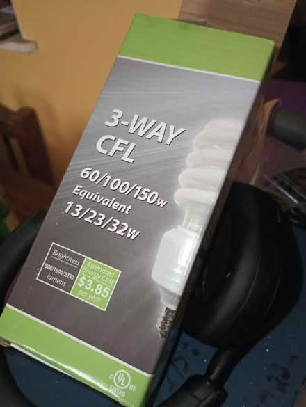 Photo of free 3 way CFL LIGHT (Maple ave.) #1