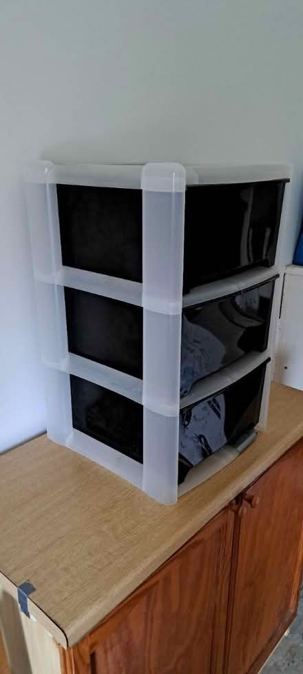 Photo of free Plastic storage drawers unit (Weybridge, Surrey) #4