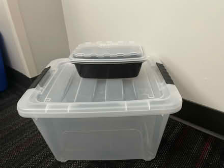 Photo of free Plastic containers (Southwest Raleigh) #1