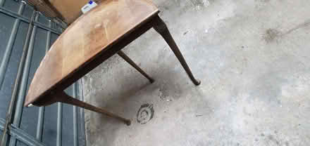 Photo of free Wooden half moon occasional table (Battledown GL52) #1