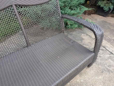 Photo of free Outdoor wicker love seat (Vienna Hunter Mill) #2