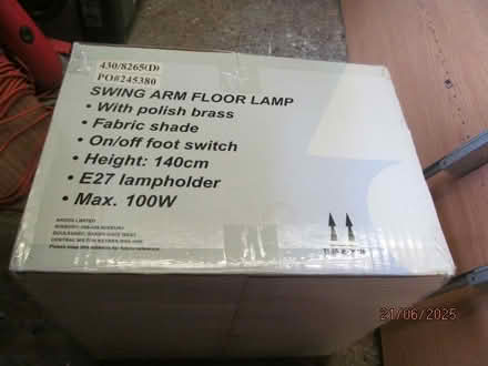 Photo of free Swing Arm Floor Lamp Boxed (didsbury M20) #3
