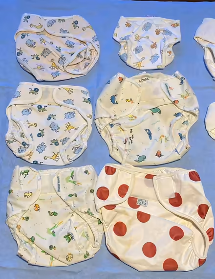 Photo of free Reusable Cloth Nappy Bundle> Flats/Prefolds & Nappy Wraps (Hersham KT12) #3