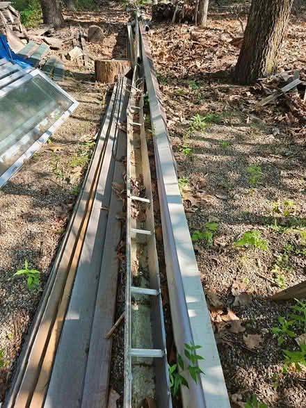 Photo of free 2 Gutters; scrap metal (Groton NE Corner) #1