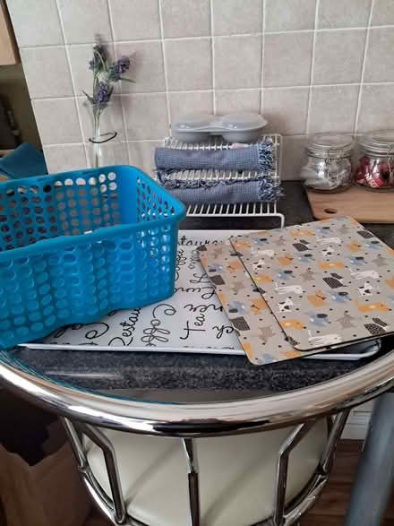 Photo of free Ironing board and kitchen bits + footstool (Old Swan L13) #1