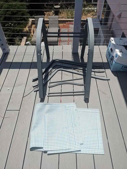 Photo of free Hardware for 3 patio sling chairs (San Mateo Knolls) #2