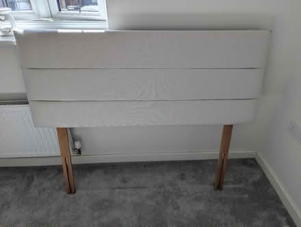 Photo of free Dreams cream fabric headboard (Feering) #1