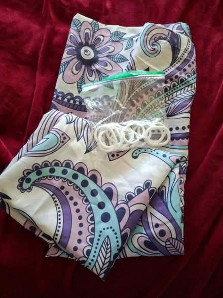 Photo of free Shower Curtain Paisley Print (Max Lane Drive & Williams) #1