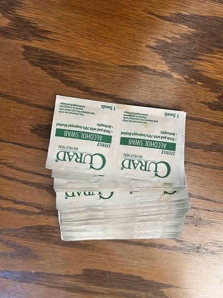 Photo of free about 50 curad alcohol wipe pads (Prospect and DeAnza) #1