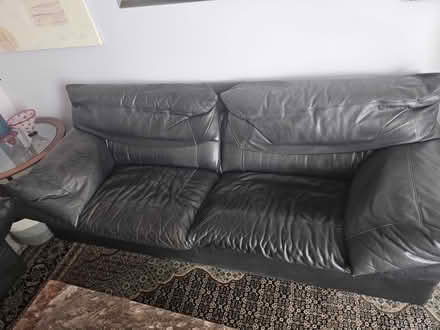 Photo of free genuine leather black couches (2900 N E 7th Ave miami fl) #1