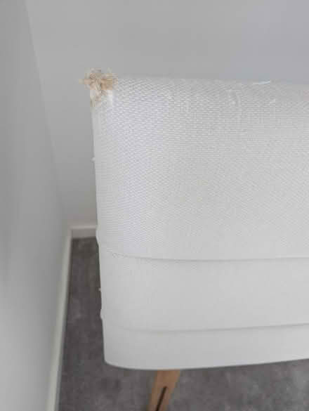 Photo of free Dreams cream fabric headboard (Feering) #3