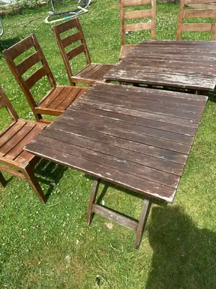Photo of free Garden table and chairs (Tolwort KT5) #3