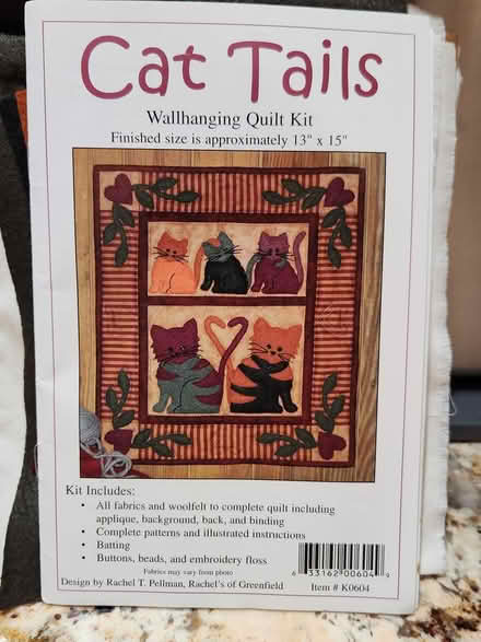 Photo of free Cat Tails Wallhaging Quilt KIT (Bowie) #1